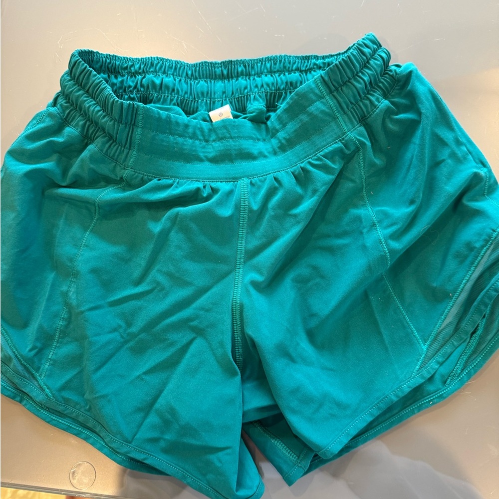 lululemonq Turquoise Athletic Shorts